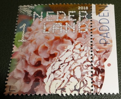 Nederland - NVPH - Xxxx - 2018 - Gebruikt - Beleef De Natuur - Paddenstoelen - Grote Sponszwam - Met Tab - Used Stamps