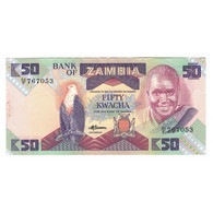 Billet, Zambie, 50 Kwacha, Undated (1980-88), KM:28, SPL - Zambie