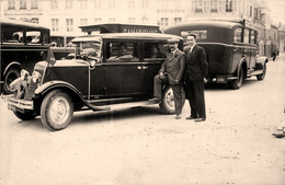 épernay * Carte Photo PARIS EPERNAY 1928 La Caravane De L'USS * Automobile Ancienne Marque ? * SAMARITAINE - Epernay