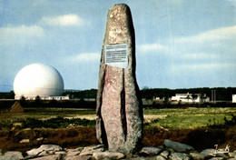 22 PLEUMEUR BODOU STATION DE TELEVISION SPATIALE  TRANSATLANTIQUE  INAUGUREE PAR LE GENERAL DE GAULLE EN 1962 - Pleumeur-Bodou