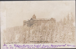 1906. NORGE. 5 øre Posthorn On Post Card (VOKSENKOLLENS SANATORIUM. FOTO). To Danmark Cancelle... (Michel 55) - JF428073 - Storia Postale