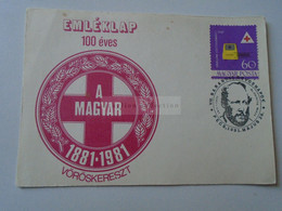 D188288     Hungary  Red Cross -  Croix Rouge - Baranyai Orvosnapok 1981 - Cartas & Documentos
