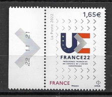 France 2022  Neuf **  N° 5550  !!!  " Présidence Française Conseil Union Européenne  "  -  à  1,65 € - Neufs