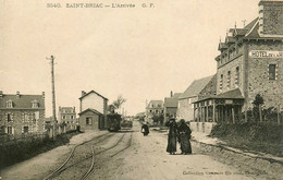 St Briac * L'arrivée * Gare Station * Train Tramway * Hôtel De La H... * Ligne Chemin De Fer Ile Et Vilaine - Saint-Briac