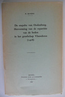 De Enquête Van OUDENBURG - Hervorming Vd Repartitie Vd Beden In Het GRAAFSCHAP VLAANDEREN 1408 Door W. Buntinx 1968 - Histoire