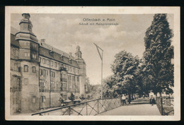 OFFENBACH A MAIN  SCHLOSS MIT MAINPROMENADE   2 SCANS - Offenbach