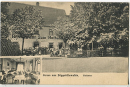 AK Dippoldiswalde Restaurant Huthaus Ca. 1914 #348 - Dippoldiswalde