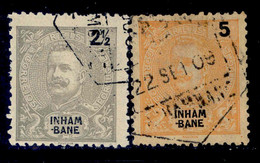 ! ! Inhambane - 1903 D. Carlos 2 1/2 & 5 R - Af. 15 & 16 - Used - Inhambane