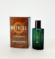 Miniatures De Parfum   WITNESS  EDT  4 Ml De JACQUES BOGART + BOITE - Miniaturen Herrendüfte (mit Verpackung)