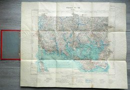 Carte Ministère De L'Intérieur - Echelle 1 : 100 000 - VANNES - Librairie Hachette - Tirage De 1896 - Feuille VI - 18 - Mapas Topográficas