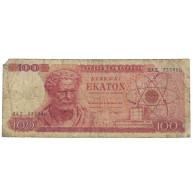 Billet, Grèce, 100 Drachmai, 1967, 1967-10-01, KM:196b, B+ - Grèce