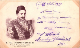 Sa Majesté Abdul Hamid II - Sultan De Turquie Le 31 Août 1876 - Né En 1842 - Carte De 1899 - Personnages