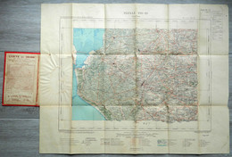 Carte Ministère De L'Intérieur - Echelle 1 : 100 000 - CHALLANS - Librairie Hachette - Tirage 1912 - Feuille VIII - 21 - Cartes Topographiques