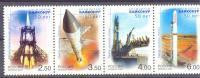 2004. Russia, 50y Of Cosmodrome "Baikonur", Mich.1220/23, 4v Se-tenant, Mint/** - Ungebraucht