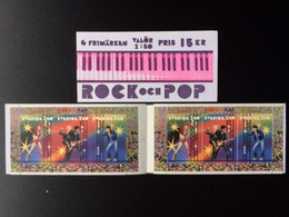 Delcampe - SWEDEN 1991 ROCK & POP BOOKLET ZWEDEN SVERIGE - 1981-..