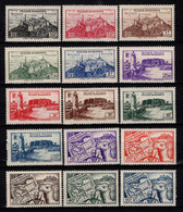 Fezzan  - 1946 -  Série Courante  -  N° 28 à 42  - Neufs ** - MNH - Unused Stamps