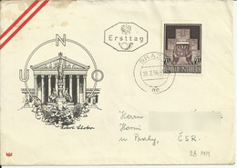 FDC Cover “UNO”1956. Mi 1025 - 1945-60 Briefe U. Dokumente