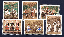 YOUGOSLAVIE 1957,  Folklore, 6 Valeurs, Oblitérés / Used. R222folk - Used Stamps