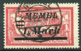 MEMEL 1922 Overprint 1 Mk. On France 40 C. Used.  Michel 64 - Klaipeda 1923