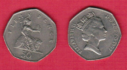 GREAT BRITAIN   50 PENCE 1997 (KM # 940.1) #6556 - 50 Pence