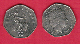 GREAT BRITAIN   50 PENCE 2004 (KM # 991) #6557 - 50 Pence