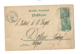Entier Postal à 5 Pfennig.Expédié De Werth à Dolhain (Belgique) - Enteros Postales