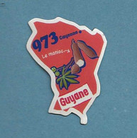 Magnets. Magnets "Le Gaulois" Départements Français. Guyane (973) (le Manioc) - Andere & Zonder Classificatie