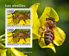 Burundi 2022, Animals, Bee II, Block - Nuevos