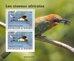 Burundi 2022, Animals, Bird II, Block - Ongebruikt