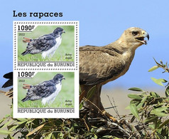 Burundi 2022, Animals, Bird Of Prey II, Block - Ongebruikt