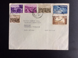 TURKEY 1958 LETTER TO CAMEROUN TURKIYE TURKIJE - Enteros Postales