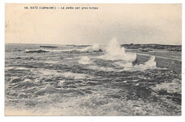 44 - BATZ - La Jetée Par Gros Temps - Ed. F. CHAPEAU N° 48 - 1930 - Batz-sur-Mer (Bourg De B.)