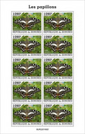 Burundi 2022, Animals, Butterlfly II, Sheetlet - Nuevos