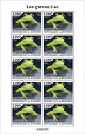 Burundi 2022, Animals, Frog II, Sheetlet - Ungebraucht