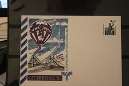 Deutschland 1991, Ganzsache Europäische Luftpostausstellung Lilienthal '91 - Private Postcards - Mint