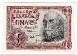 SPAIN,1 PESETA,1953,P.144,UNC - Haiti