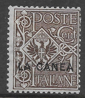 Italia Italy 1905 Estero La Canea Floreale C1 Sa N.3 Nuovo MH * - La Canea