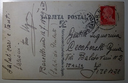 Catalunya, Espanya (España) - Barcelona - Storia Postale Timbro "Regia Nave Eugenio Di Savoia" 1939 - Barcelona