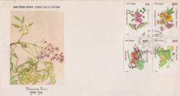 Enveloppe  FDC  1er  Jour   INDE   Flore   Fleurs  D' Arbres   1993 - FDC