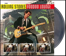 GROSSBRITANNIEN GRANDE BRETAGNE GB 2022 THE ROLLING STONES VOODOO LOUNGE TOUR FAN SHEET MNH - Ongebruikt