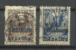 RUSSLAND RUSSIA 1922 Michel 169 C & 170 A O - Altri & Non Classificati
