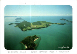 (2 F 28) Australia - QLD - Lindeman Island (posted To Australia With Flower Stamp) With Airport Runway - Great Barrier Reef