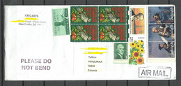 USA 2021 Cover To ESTONIA NB! Stamps Remained Mint - Briefe U. Dokumente