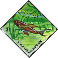 Burundi 1974 - Mi 1045 - YT 599 ( Fish : Twostripe Lyretail ) - Gebraucht