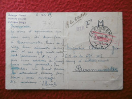 CARTE CACHET ZOFINGEN 1940 VIA CAMP D INTERNEMENT DE BEROMUNSTER CANTON DE LUCERNE - Franchise