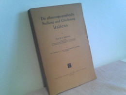 Die Pflanzengeographische Stellung Und Gliederung Italiens. - Otros & Sin Clasificación