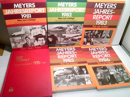 Konvolut Bestehend Aus 6 Bänden, Zum Thema: Meyers Jahresreporte 1981-1986 Was War Wichtig? - Lessico