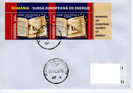 ROMANIA : ELECTRICITY - EUROPEAN ENERGY 2 Stamps On Circulated Cover  - Registered Shipping! - Autres & Non Classés