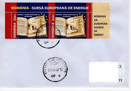 ROMANIA : ELECTRICITY - EUROPEAN ENERGY 2 Stamps On Circulated Cover  - Registered Shipping! - Andere