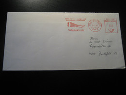 BAD HERSFELD 1987 Vitalisklinik Clinic Hospital Clinique Thermal Health Sante Meter Mail Cancel Cover GERMANY - Hydrotherapy